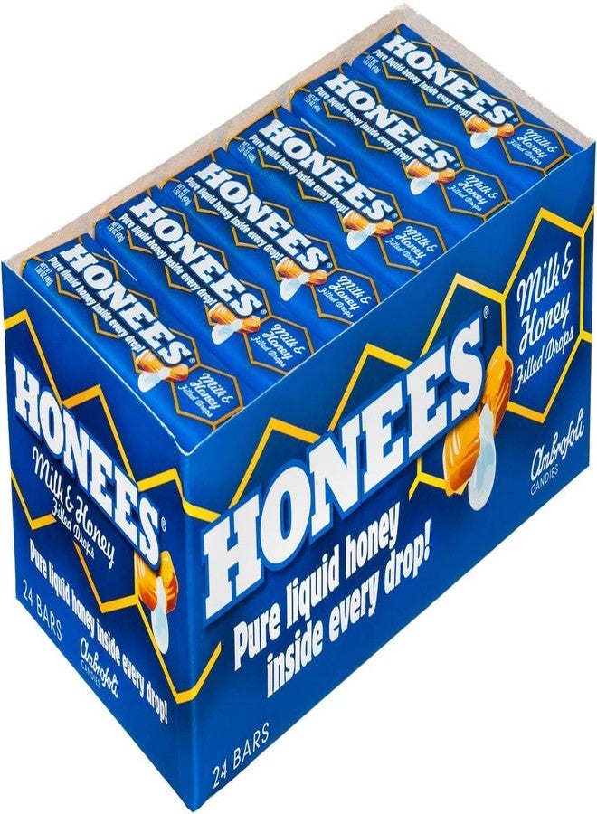 Honees Filled Honey Milk Drops,Milk&Honey-Natural Cough Drops-Sore Throat Relief-Nothing Artificial-Throat Lozenges,Natural Cough Suppressant,Dry Cough Relief,Non-Gmo,Gluten Free (24 Packs-216 Units) - Image 4